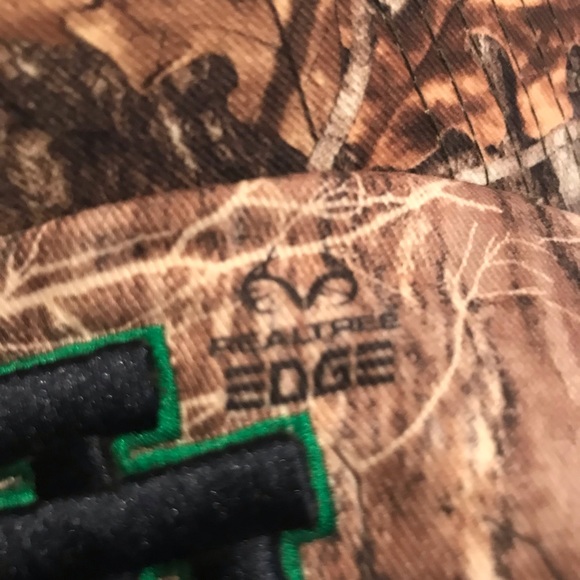 Notre Dame Fighting Irish Trucker Hat Cap Camo Snapback Football Real-tree - Picture 3 of 8